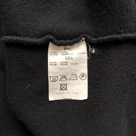 GIANFRANCO FERRE STUDIO vintage black zip up fleece Sz L - Picture 10 of 10